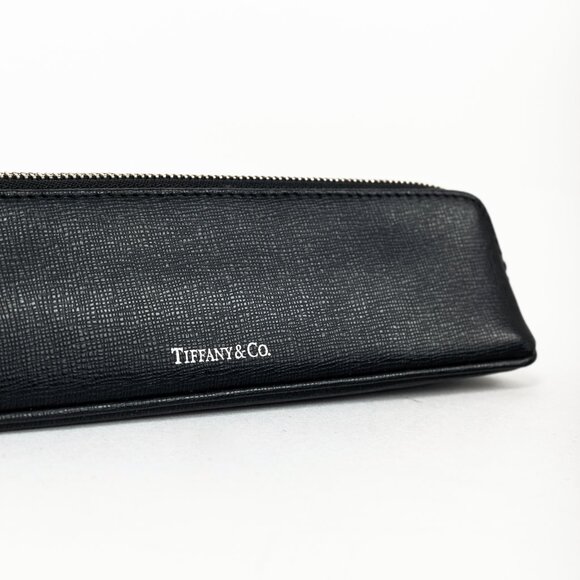 Tiffany & Co. Black Saffiano Leather Pencil Case - Picture 5 of 9